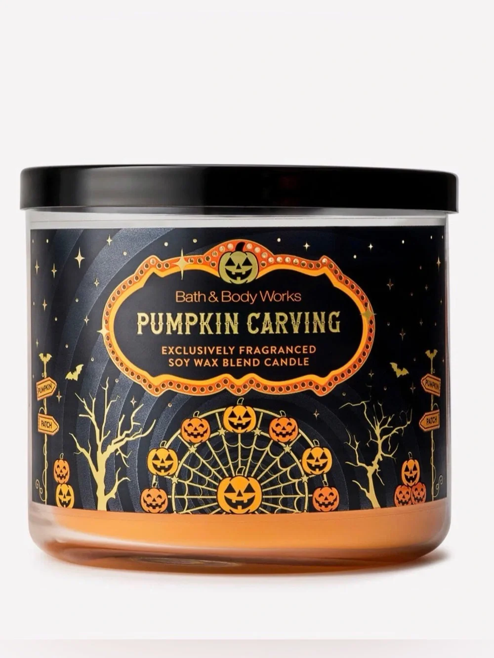 Bath & BodyWorks 2026 Pumpkin Carving 3-Wick Candle